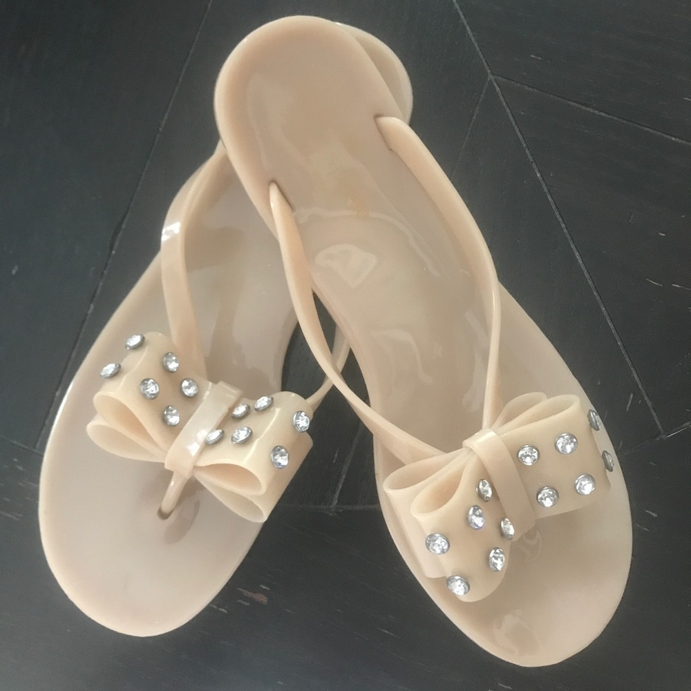 Kate Spade rhinestone jelly sandals